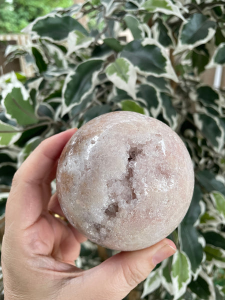 Pink Amethyst Druzy Sphere