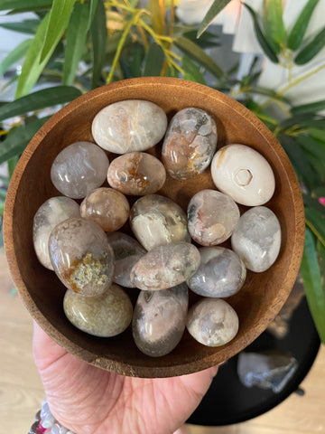 Flower Agate Tumblestone