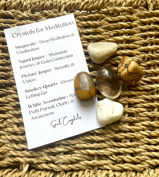 Crystals for Meditation Kit