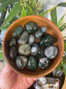 Moss Agate Tumblestone