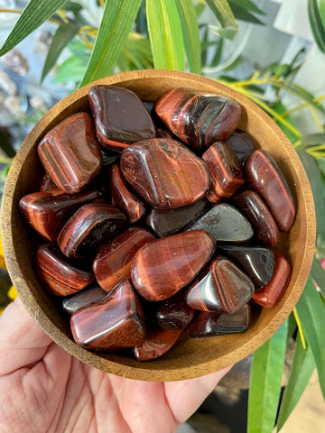 Red Tigers Eye Tumblestone