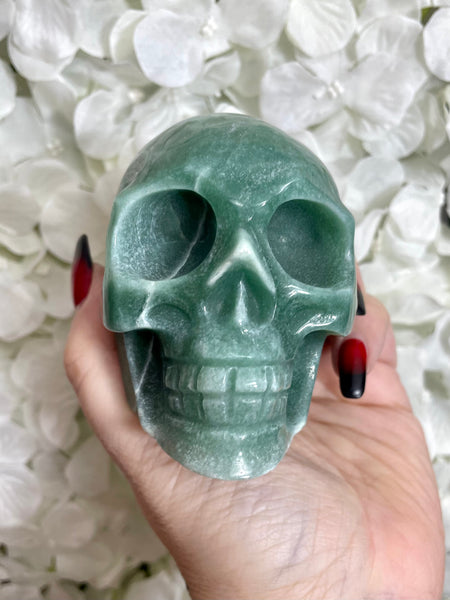 Green Aventurine Skull