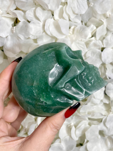 Green Aventurine Skull