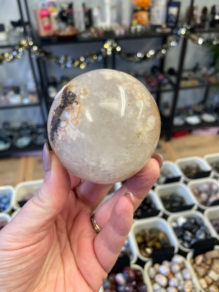 Flower Agate Sphere