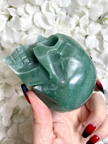 Green Aventurine Skull