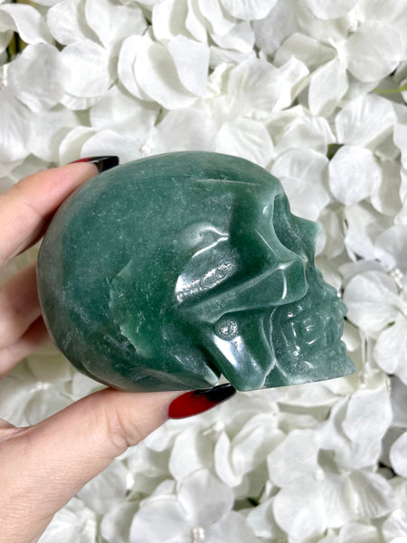 Green Aventurine Skull